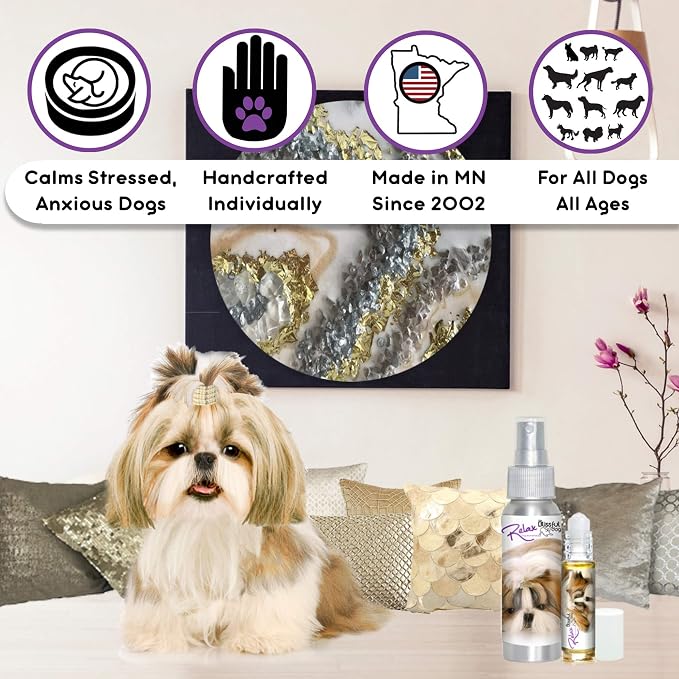 The Blissful Dog Shih Tzu Relax Dog Aromatherapy Spray for Your Dog's Anxiety