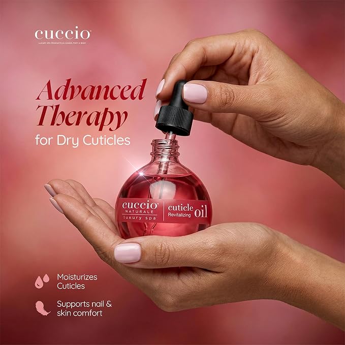 Cuccio Naturale Pomegranate & Fig Revitalizing Cuticle Oil, Lightweight Fast-Absorbing Hydrating Nail & Cuticle Conditioner, Cold-Pressed Oils + Vitamin E, 2.30 Fl Oz