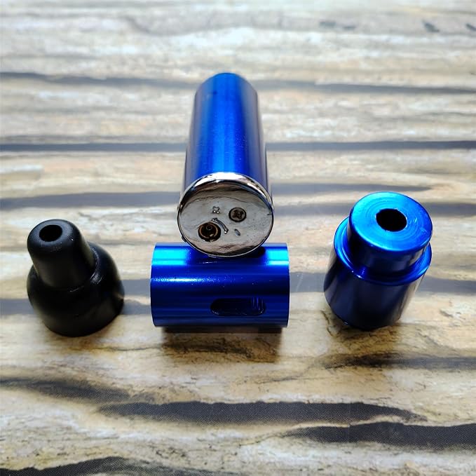 Torch Lighter,Handheld Multifunctional All-in-One Tube Built-in Detachable Windproof Lighter,Outdoor,Indoor,Camping,Candle,Birthday,Blue
