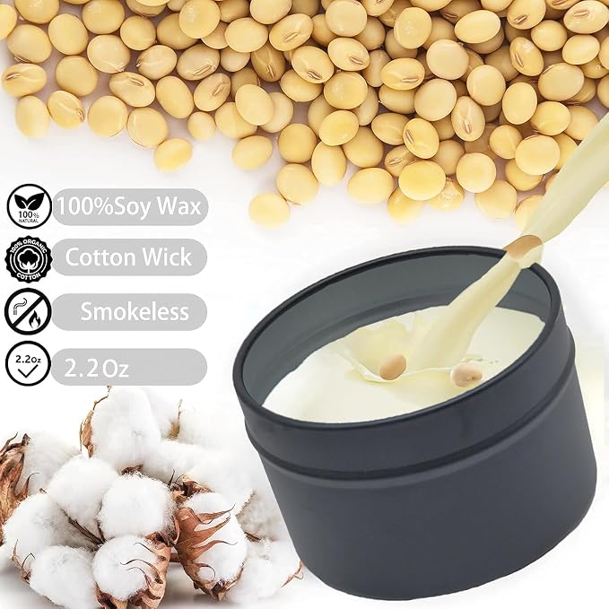 Jasmine Scented Soy Candle, Aromatherapy Candle for Home | with 5% Essential Oils in a for bedroom, bathroom, yoga, travel, home decor and thoughtful gifting.
