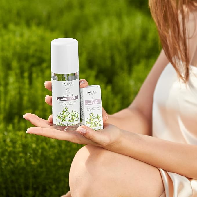 Set Vitality Essences Bulgaria Organic Essential Oils | Thyme (10ml) + Greek Oregano (10ml) + Lemon Savory (5ml) | 100% Pure and Natural | Undiluted | Therapeutic Grade | Non-GMO | 3pcs