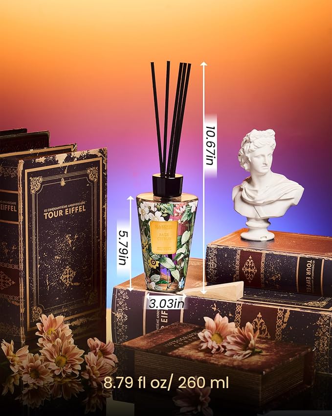 M&SENSE Sage Citrus Reed Diffuser Set - 8.79fl oz Home Fragrance Non-Toxic Essential Oil Diffuser with Sticks, Air Freshner Gifts with Long Lasting Fragrance