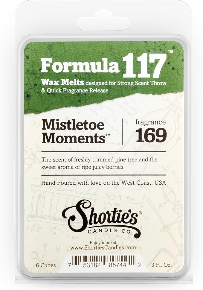 Shortie's Candle Company Pine Premium Wax Melts Variety 3 Pack - 9 Oz., Strong & Long Lasting, Non-Toxic - Made with Essential & Natural Oils - Formula 117