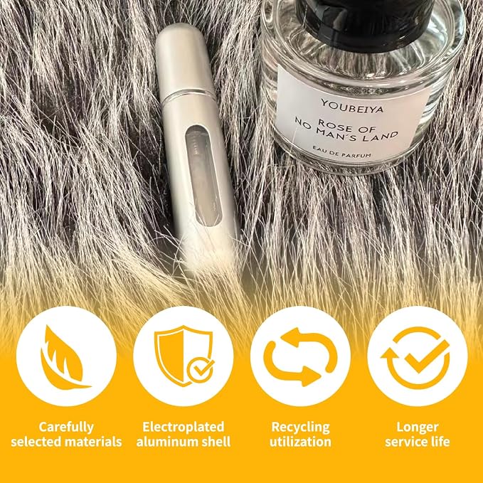 Perfume travel refillable,6Pcs 5ml Mini perfume bottle,Portable perfume bottles refillable for Women Men Small Mister Spray Bottle, for Travel and Outgoing