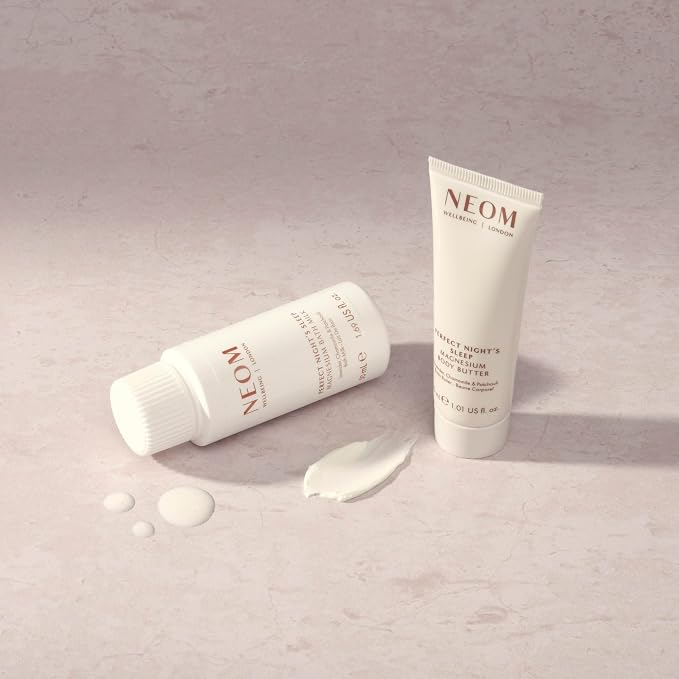 NEOM Oh Mg! Better Sleep Duo Gift Set | Perfect Night's Sleep Magnesium Bath Milk & Magnesium Body Butter I 100% Natural I Feel relaxed and ready for bed