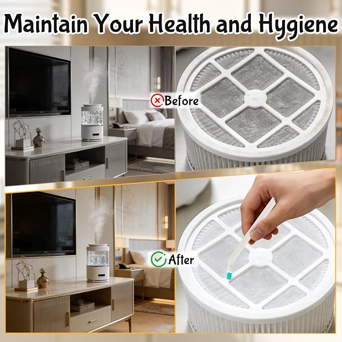 11 Pcs Humidifier Cleaner Brush Set, Small Cleaning Brushes for Tight Spaces, Crevice Cleaning Brushes Tool Mini Bottle Brush for Travel Humidifiers, Keyboards, Tiles, Bottles, Cup and Toasters