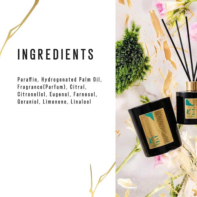 Scent Beauty K-3 Basil Energy Scented Candle Fresh Scent for Home Fruity and Herbal Scent to Lift Energy Modern Scent for Focus and Renewal 200 g
