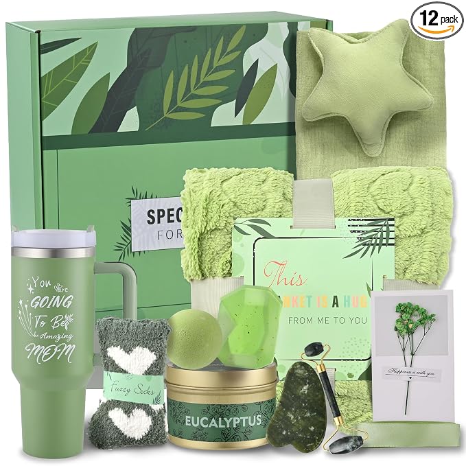 New Mom Gifts Care Package After Baby Pregnancy Gift for Mom First Mothers Day Gifts Self Care Gifts for Women Get Well Soon Gifts Basket Birthday Gifts for Women Relaxing Spa Gifts, by Allureza