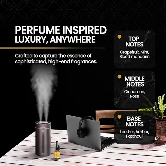 Inspired Diffuser Oil 10ml - Smells Like Luxury Perfume for Men - Long Lasting Diffuser Oil for Home, Ultrasonic & Waterless Diffusers, Humidifiers & Candles - One Million Inspired Scent by Perfa