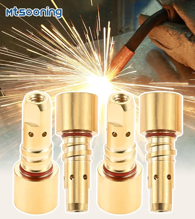 4-Pack KP2746-1 Thread-On Gas Diffuser Compatible with Lincoln Magnum PRO 200L 250L 300L MIG Welding Guns, 200A/250A/350A Replacement Parts