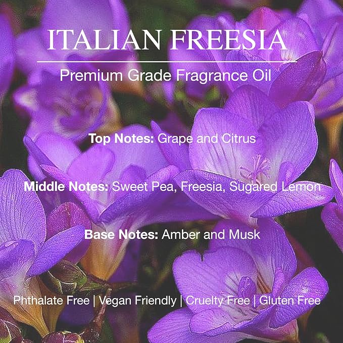 Daniella's Candles Italian Freesia Reed Diffuser Refill Oil, 3.4oz/100ml, Premium Fragrance Oil, Home Fragrance, Scented Oil for Reed Diffusers, Long Lasting