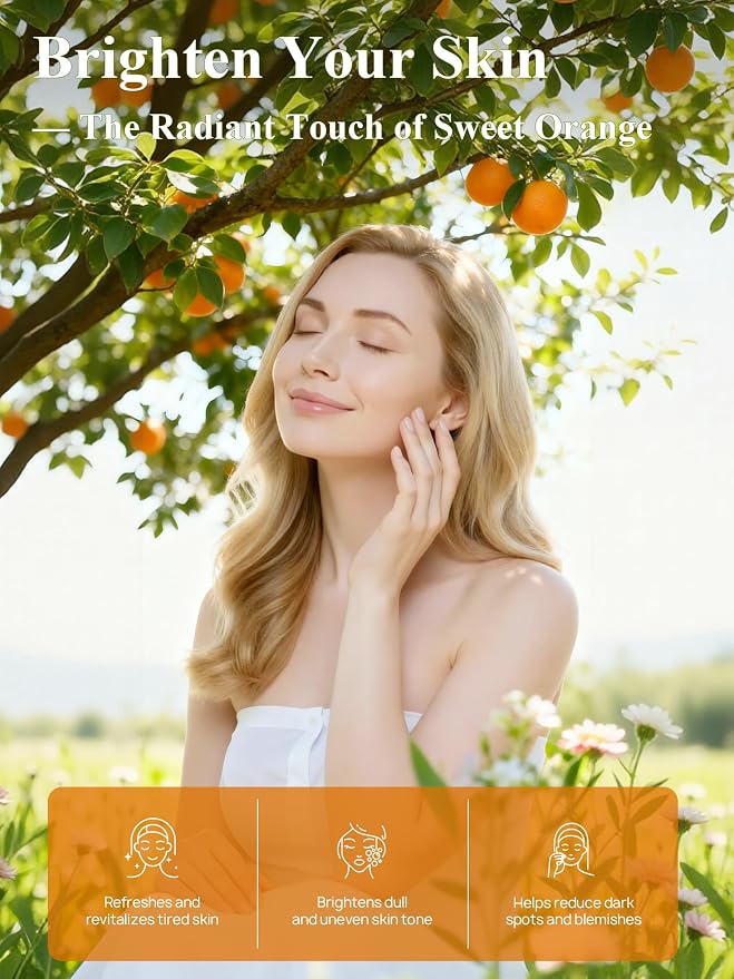 Orange Essential Oil with Premium Gift Box - Sweet Orange Essential Oils for Skin & Diffusers & Aromatherapy - 4 Fl Oz 100% Pure Natural - Gift-Ready Box - Gifts for Women