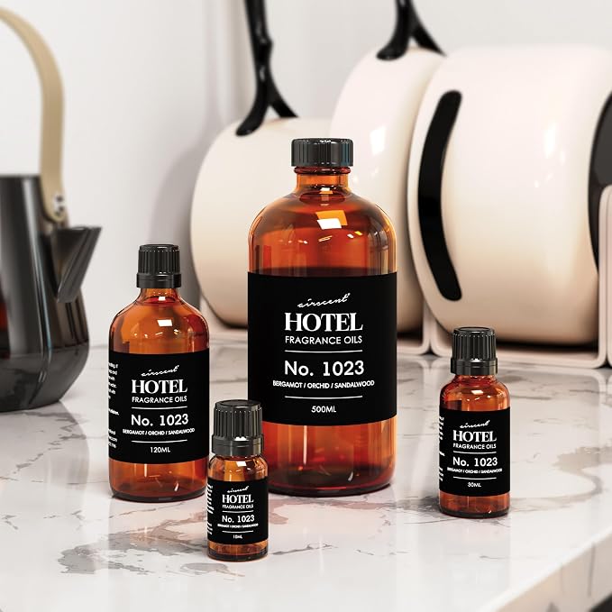AirScent Hotel Diffuser Oil No. 1023 Inspired by The Baccarat Hotel Scent - Love Affair Essential Fragrance Oil for Ultrasonic and Waterless Diffusers and Crafting - 500 mL, 16.9 fl oz Bottle