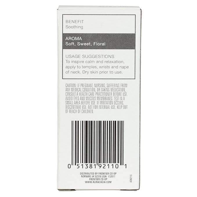 Aura Cacia Roll-On Essential Oil Blend, Lavender, 0.31 Ounce (Pack of 12)