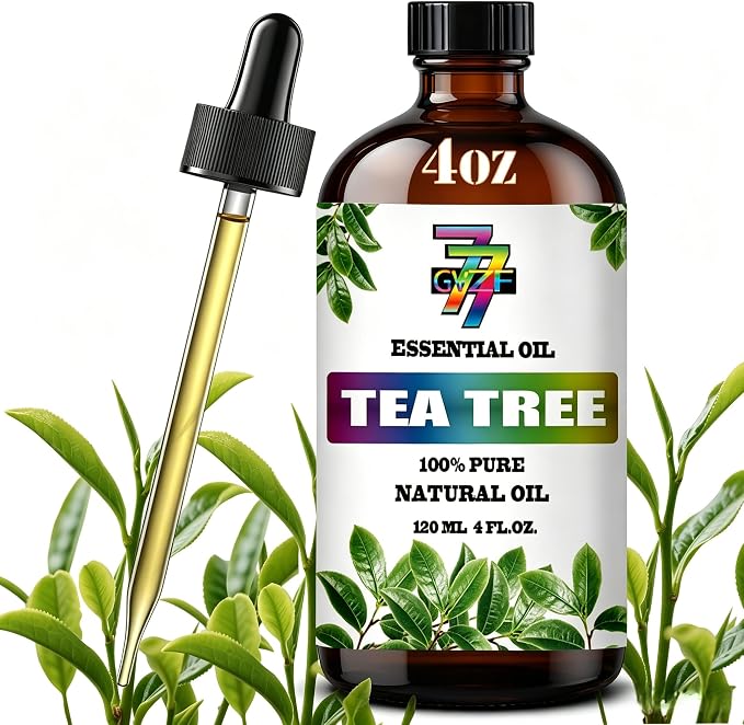 Tea Tree Essential Oil, Tea Tree Oils, for Diffuser, Cleaning, DIY Candles, Soap, Humidifier, Home, Gift, Essential Oil, GV77ZF Tea Tree Fragrance Oil - 4 fl oz (120 ml)