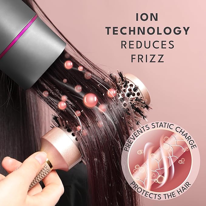LEBENLANG Ionic Hair Dryer, 1875W - Foldable, Portable, Compact, Mini, Travel, Diffuser, Curly Hair