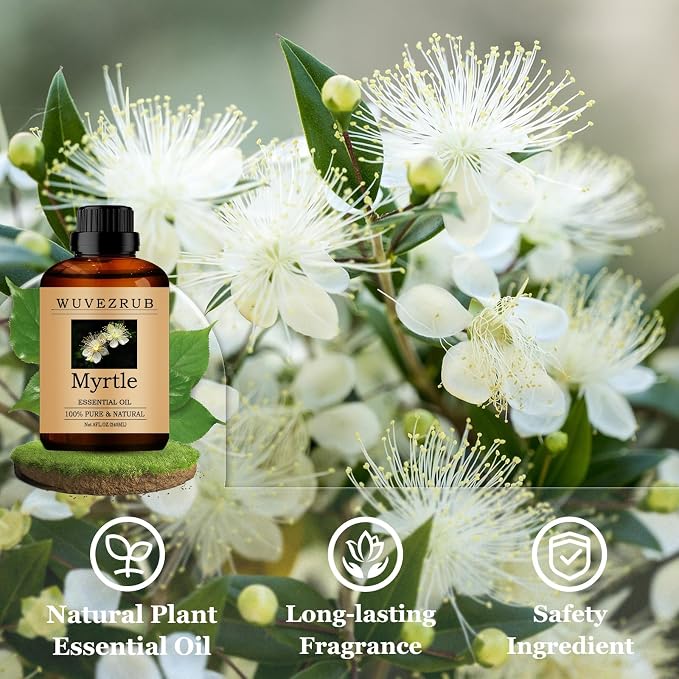 Myrtle Essential Oils 240ML, Pure Myrtle Essential Oil for Aromatherapy Diffuser - 8 Fl Oz