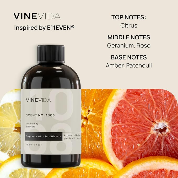 VINEVIDA [4oz] Scent 1008 Fragrance Oil for Candle & Soap Making - Made in USA Natural Candle Scents