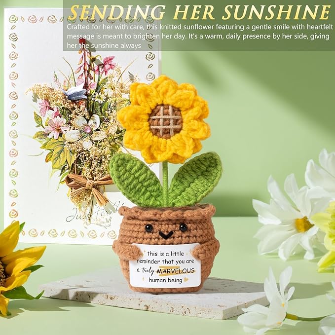 Birthday Gifts for Women Self Care Get Well Soon Gift Baskets, Spa Care Package Thinking of You Gift Set, Sympathy Inspirational Christmas Sunflower Gifts for Women Her Mom Friend Sister Wife Teacher
