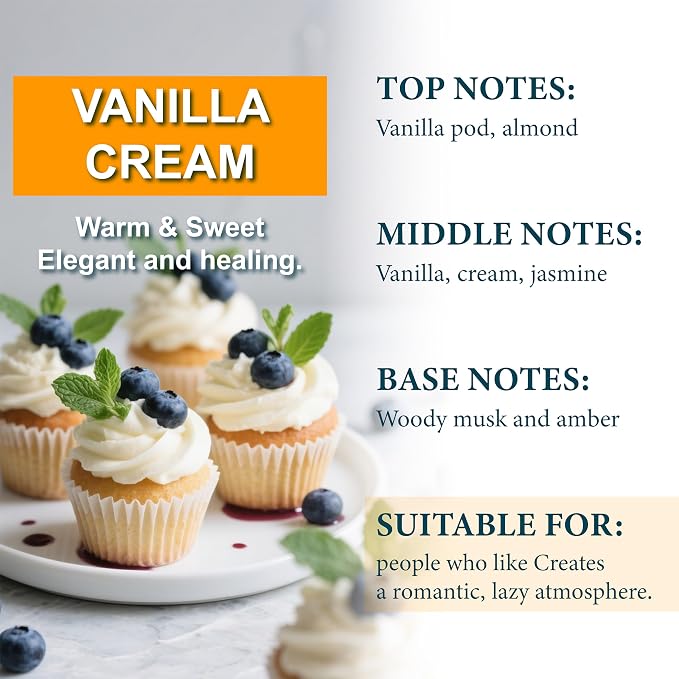 Hanging Car Air Freshener (Pack of 3) : Luxury Car Perfume for Women Men | Cute & Reusable Bottle with 45+ Days Long-Lasting Fragrance Oil Diffuser, Vanilla Cream