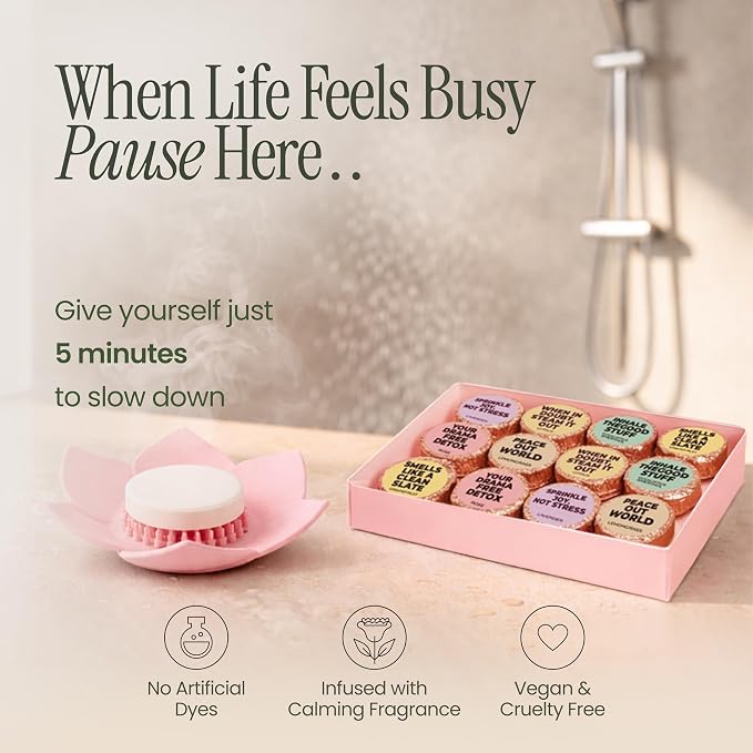 MESMOS 12 Assorted Shower Steamers Aromatherapy, Self Care Gifts for Women, Stress Relief Relaxation Spa Gifts, Spa Day Essentials Accessories, Self Care Set, Aromatherapy Shower Steamer for Women