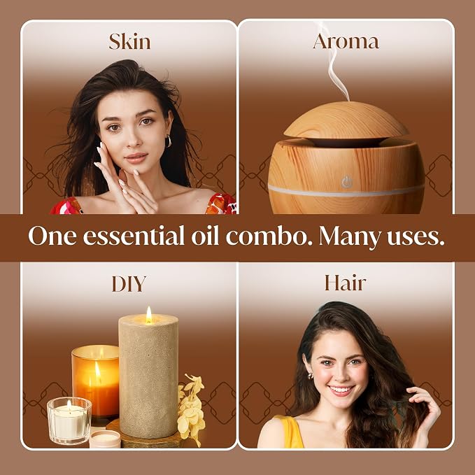 Siva Clove Bud and Tea Tree Essential Oil 4oz Bundle Super Saver Combo – Premium Grade Value Set for Aromatherapy, Skincare and Haircare