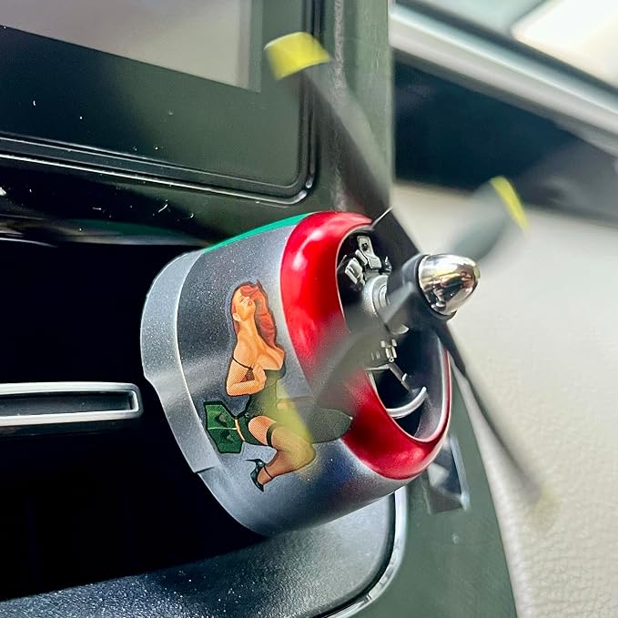 Varga Girl P-47 Air Freshener - Vintage Pin-Up Vent Clip & Car Accessories for Men, WWII Fighter Pilot Men's Car Accessory, Long Lasting Scent & Odor Eliminator for Car Interior