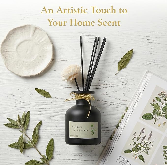 Reed Diffuser, Verbena Citrus, 4.4 fl oz, Invigorating Luxury Scent for Home & Office