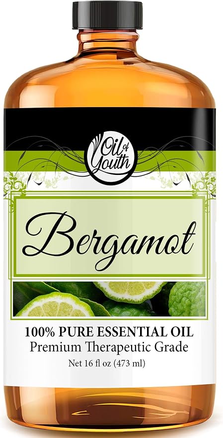 Oil of Youth Essential Oils 16oz - Bergamot Essential Oil - 16 Fluid Ounces