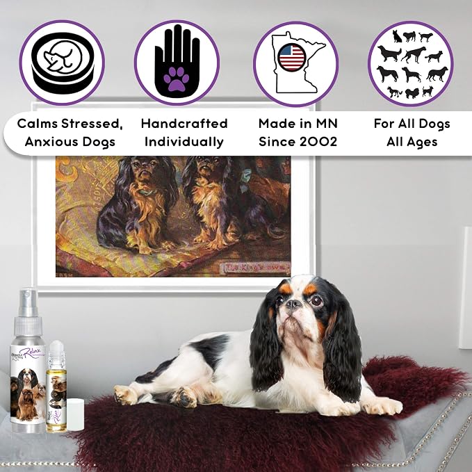 The Blissful Dog English Toy Spaniel Relax Dog Aromatherapy Spray for Your Dog's Anxiety