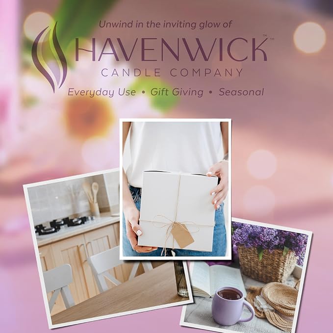 Havenwick First Bloom Soy Blend 22-oz Large Jar Candle, Long Lasting 110-130 Hour Burn Time with Single Cotton Wick, Relaxing Scented Candles for New Home Gift & Housewarming Parties
