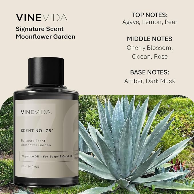 VINEVIDA [4oz] Scent No.76 Fragrance Oil for Candle & Soap Making - Natural Candle Scents Made in USA