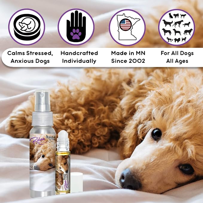 The Blissful Dog Poodle Relax Dog Aromatherapy Spray for Your Dog's Anxiety