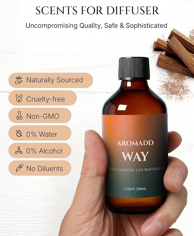 AROMADD Way Diffuser Oil Inspired by Luxury Hotel Scent 6.76 Fl Oz (200ml), Aroma Diffuser & Hotel Fragrance Diffuser Oil, Essential Oil Diffuser for Aromatherapy, Long-Lasting