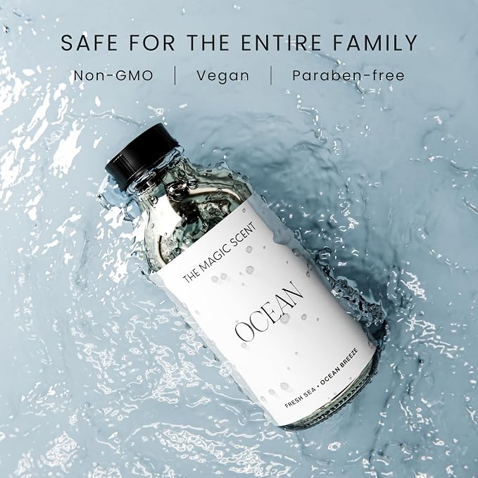 The Magic Scent Ocean Diffuser Oil - Hotel & Home Luxury Scents Inspired by Bali - Oil Scents for Home Designed for Use in All Diffusers - 4 fl oz, 120 mL