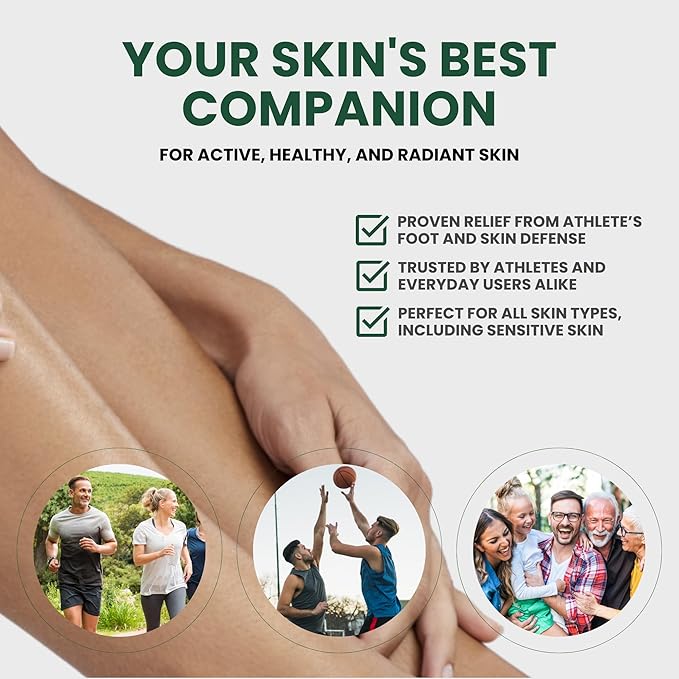 KESMEDIK Tea Tree Oil Balm for Skin, Soothes Itching, Rashes & Dry Skin, Antifungal Defense for Athlete’s Foot, Jock Itch, Chafing, Bug Bites & Eczema, Natural, Effective & Safe for All Ages