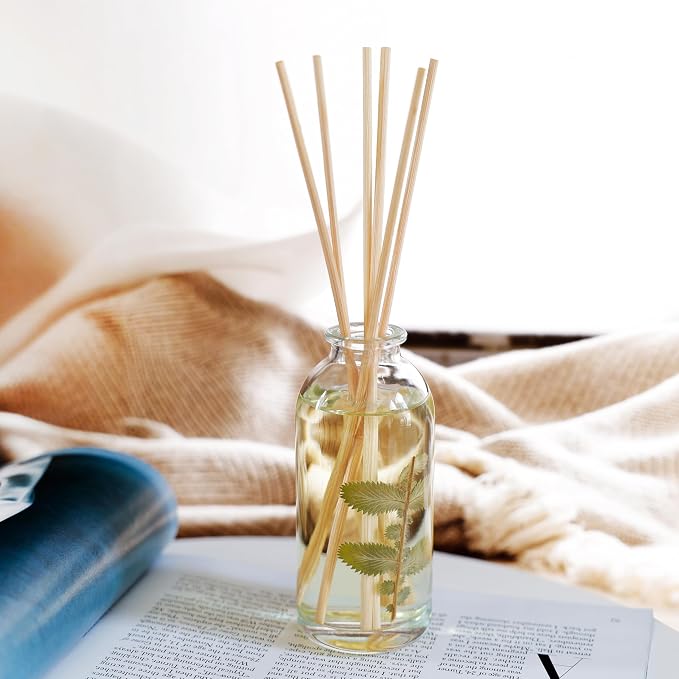 Urban Naturals Reed Diffuser Oil Refill Eucalyptus Spearmint with Lemon Peel, Clary Sage 8 oz + Free Reed Sticks, Made in the USA