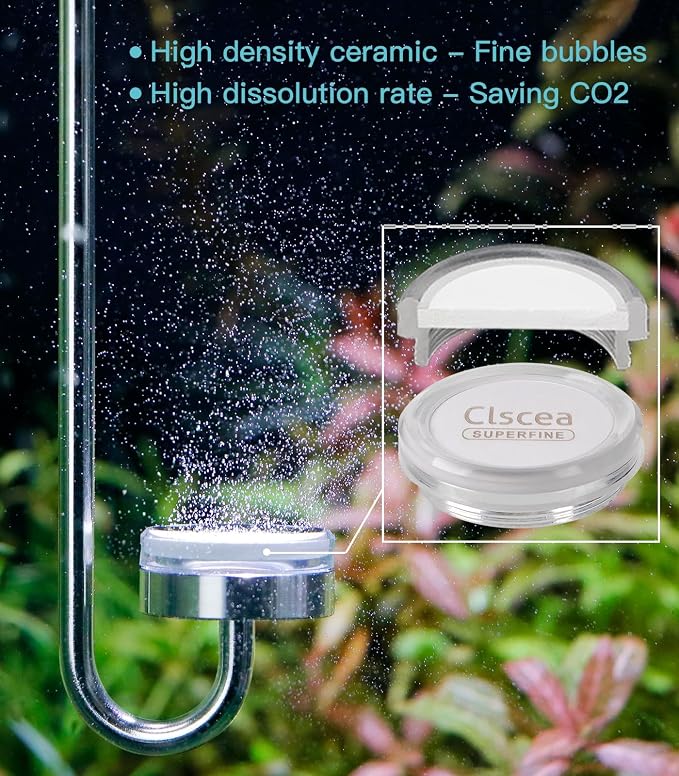 Stainless Steel CO2 Diffuser Ceramic Replacement, Universal for 25cm,35cm 40cm Diffuser, L 1pcs