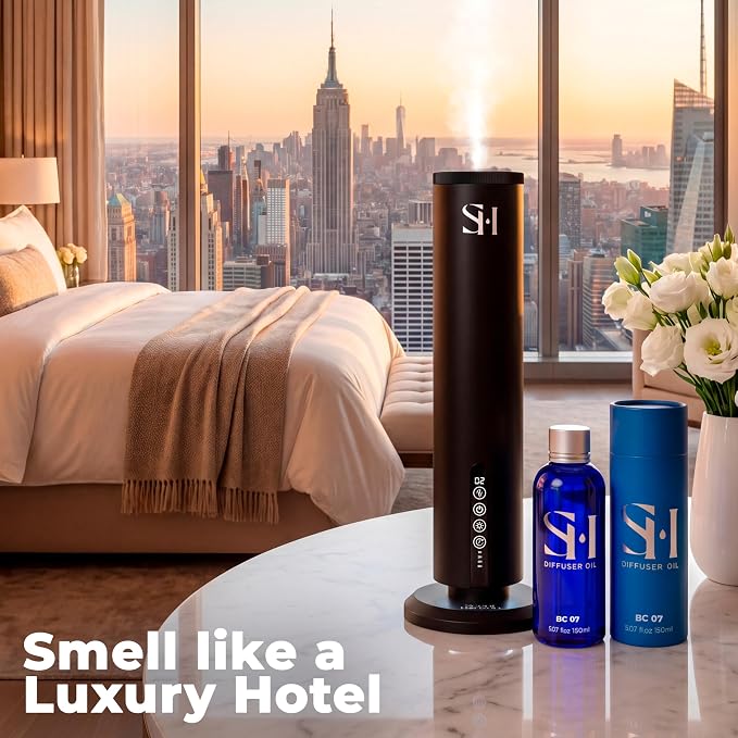 Inspired by Baccarat 5-Star Hotel New York BC07 Hotel Scent Diffuser Oil | 5.07Floz (150ml) - Waterless Diffuser Oil Refill & Highly Concentrated Fragrance Oil, Diffuser Oil Scents, Hotel Oil Diffuser