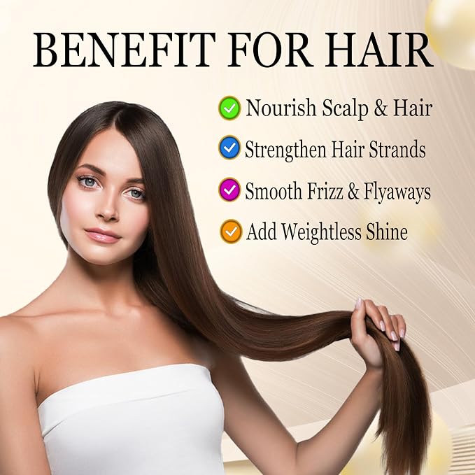 Hair Oil for Normal to Medium Hair - Weightless Scalp & Hair Serum with Rosemary, Biotin & 25+ Botanicals - Smooths Frizz, Soothes Scalp, Adds Shine for Thinning Hair - For Women & Men, 60ml