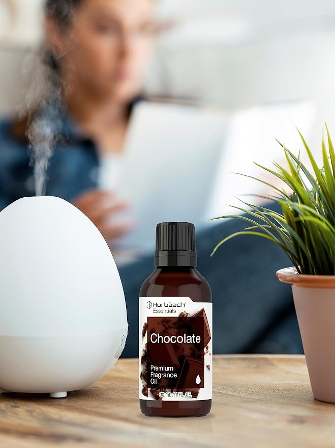 Horbäach Chocolate Fragrance Oil | 1 fl oz (30ml) | for Diffusers, Candle and Soap Making, DIY Projects & More | Premium Grade