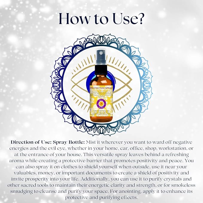 Deve Herbes Protection Spray - Essential Oil Blend to Ward Off Negative Energies & Meant for Anointing 50ml