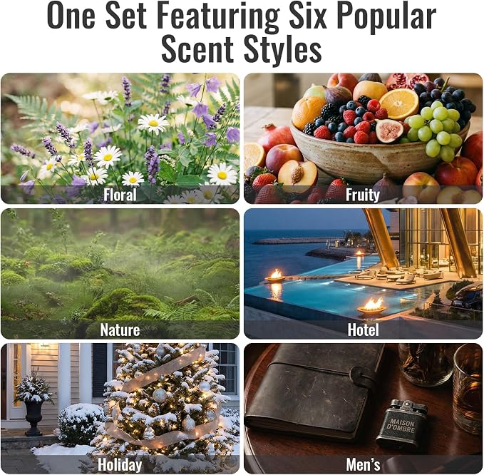 36 Pcs Fragrance Oil Set for Diffusers, Humidifiers, Skin Care, Massage, Premium Fragrance Oil, Gift for Friend, DIY Candle and Soap Making(36 * 5ML)