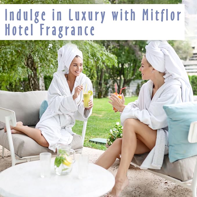 MitFlor Jasmine Mint Reed Diffuser, Inspired by Four Seasons, Hotel Home Diffuser Set with Sticks 3.4oz (100ml), Great for Living Room, Bedroom, Bathroom and More