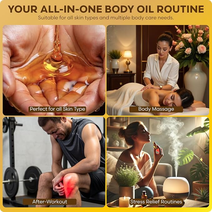 Brookstone Chamomile Multi-Use Essential Oil - Soothing Skin Oil for Sensitive Skin & Relaxation