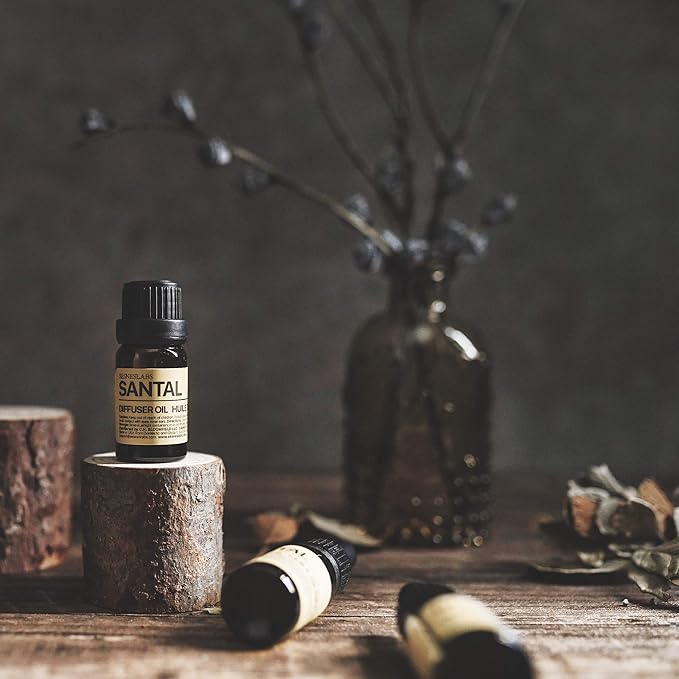 sesneslabs Santal Diffuser Oil, Niche Scent, Amber Coco Vanilla Cedar Sandalwood Musk Essential Oils Blend for Ultrasonic Diffuser Scent Projects(.33 oz/10 ml)