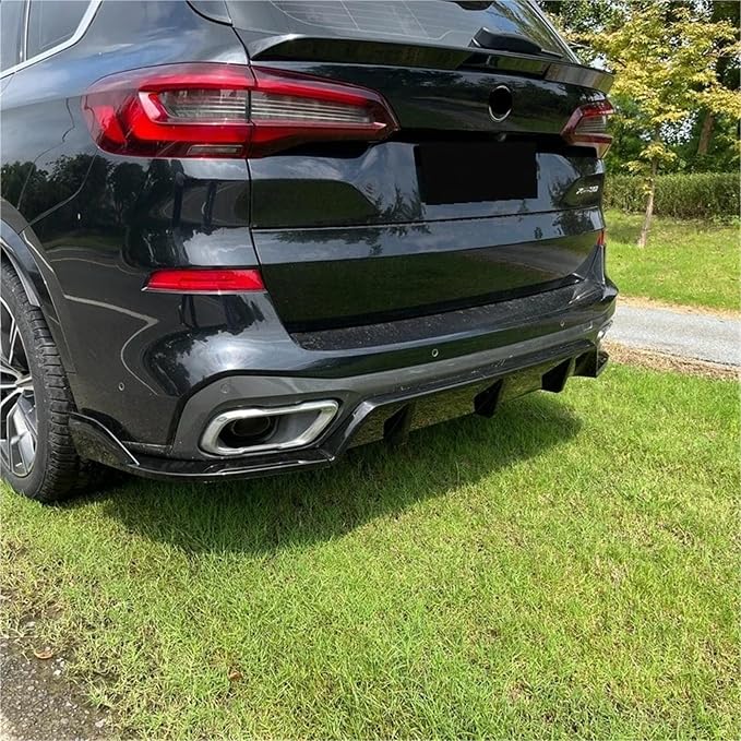 For BMW X5 G05 M-Sport 2019 2020 2021 2022 2023 Rear Bumper Splitter Spoiler Diffuser Front Lip Body Kits Accessories(Glossy Black B)