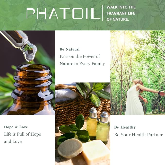 Oregano 1.01fl.oz Essential Oil, PHATOIL Pure Aromatherapy Oils for Diffuser, Humidifier, Perfect for DIY Soap, Candle, Bath Bombs Making(30ml)