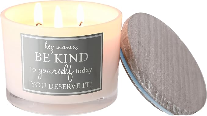 Pavilion - Be Kind 11-Ounce Soy Wax Triple Wick Candle, Fresh Cotton Scented, Mom Gifts, New Mom Gifts, Mothers Day Candle, Funny Mom Birthday Gifts, Funny Candle Gifts for Mom, 1 Count