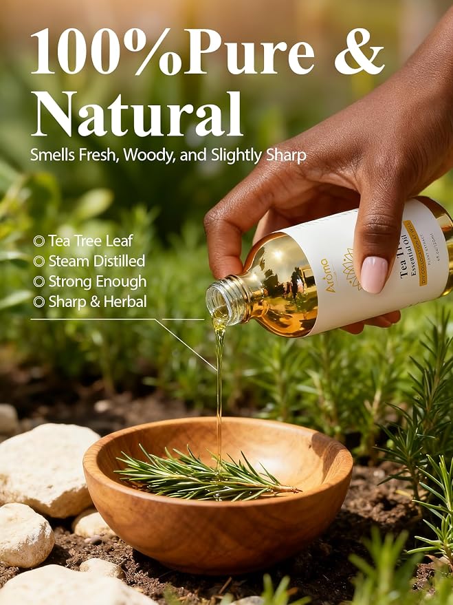 Tea Tree Oil 4 Fl Oz | For Skin & Diffusers & Aromatherapy & Home Care,Candle Making